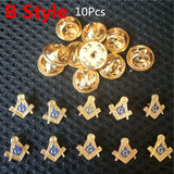 10Pcs/Set Masonic Santa Claus Rhinestone Brooches Party Jewelry Xmas