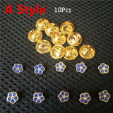 10Pcs/Set Masonic Santa Claus Rhinestone Brooches Party Jewelry Xmas