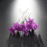 10Pcs Bridal Flower Hair Pins Wedding Bridesmaid Hair Clips