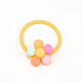 10Pcs Kids Flower Hair Rope Ponytail Holder Hair Bands