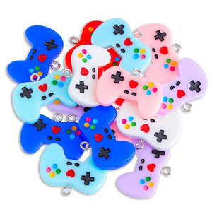 10Pcs/Set Mixed Game Bracelet Resin Pendant DIY Jewelry Making Charm Gift