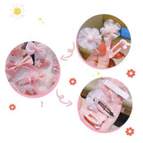 10Pcs/Set Floral Hair Clip Set Girl Bow Flower Lace Trimming Headwear