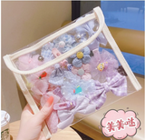 10Pcs/Set Floral Hair Clip Set Girl Bow Flower Lace Trimming Headwear