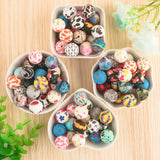 10Pcs/Set Leopard Print Beads For Jewelry DIY Chain Accessories