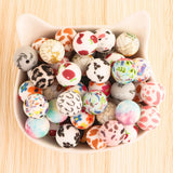 10Pcs/Set Leopard Print Beads For Jewelry DIY Chain Accessories
