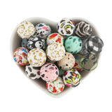 10Pcs/Set Leopard Print Beads For Jewelry DIY Chain Accessories