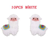 10Pcs Sheep Silicone Beads for Bracelets Pacifier Chain Baby Supplies