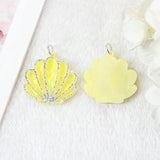 10Pcs Shell Charms Acrylic Ocean Girl DIY Making Accessories