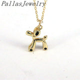 10Pcs Plated Balloon Dog Charm Pendant for Jewelry Making