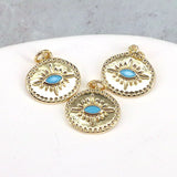 10Pcs CZ Heart Charms, Shiny Plated Pendants, Jewelry Findings