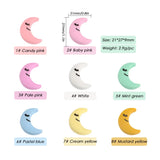 10Pcs Silicone Beads Star/Moon Food Silicone Teether Chew Bead DIY Jewelry