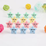 10Pcs Silicone Beads Star/Moon Food Silicone Teether Chew Bead DIY Jewelry