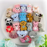 10Pcs Mix Silicone Beads DIY Jewelry Making Bracelets Pacifier Chain Accessories