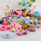 10Pcs Mix Silicone Beads DIY Jewelry Making Bracelets Pacifier Chain Accessories