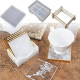 10Pcs Silicone Coaster Molds for Resin Casting Epoxy Resin Coaster Molds Kit
