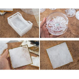 10Pcs Silicone Coaster Mold Resin Casting Kit