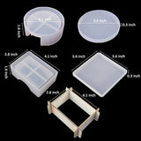 10Pcs Silicone Coaster Molds for Resin Casting Epoxy Kit
