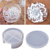 10Pcs Silicone Coaster Molds for Resin Casting Epoxy Resin Coaster Molds Kit