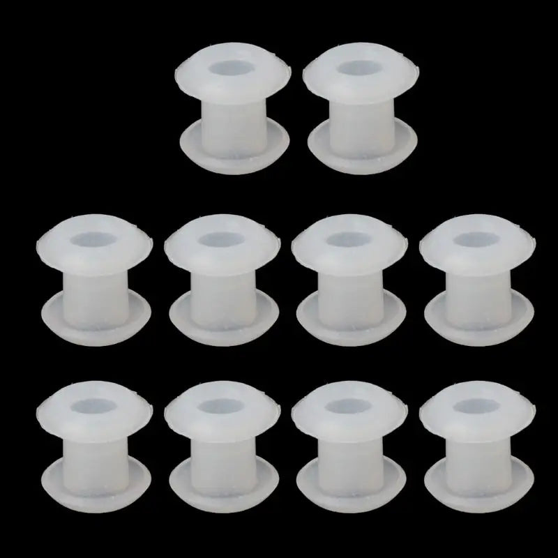 10Pcs Silicone Rubber Stoppers Ring Bead Spacer Charm Bracelet Jewelry