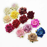 10Pcs Silk Roses Bridal Artificial Flowers Wedding Decor