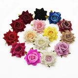 10Pcs Silk Roses Bridal Artificial Flowers Wedding Decor
