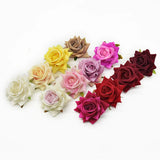 10Pcs Silk Roses Bridal Artificial Flowers Wedding Decor