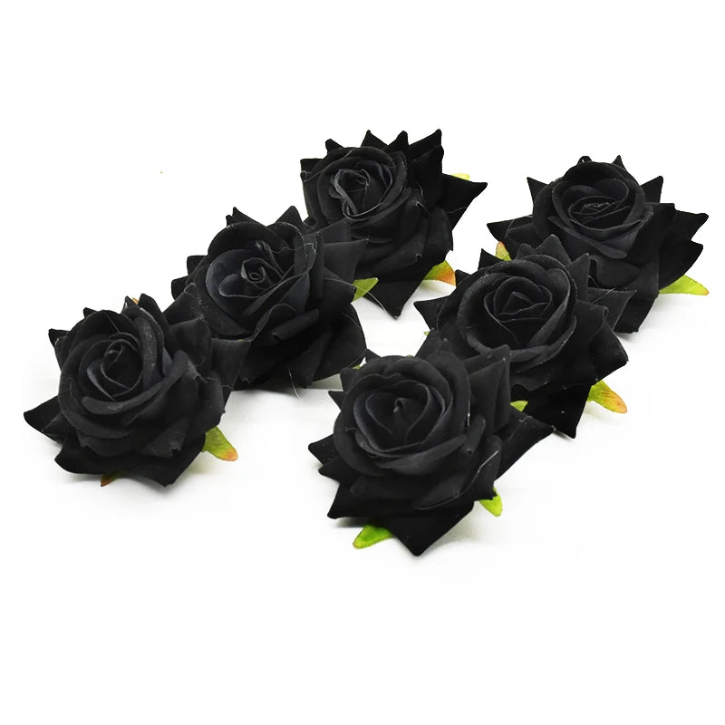 10Pcs Silk Roses Bridal Artificial Flowers Wedding Decor
