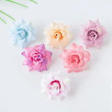 10Pcs Silk Rose Head Artificial Flowers Christmas Wreath Decoration