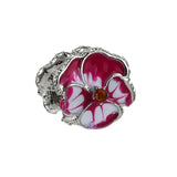 10Pcs Silver Pansy MOM Butterfly Charms Beads Pendant