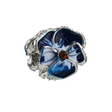 10Pcs Silver Pansy MOM Butterfly Charms Beads Pendant