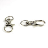 10Pcs Silver Swivel Lobster Clasp Clips 35mm Key Hook Key Ring Keychain