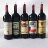 10Pcs Resin Wine Bottle Charms for Jewelry Making