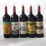 10Pcs Resin Wine Bottle Charms for Jewelry Making