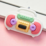 10Pcs Radio Sound Recorder Resin Charms for DIY Jewelry Making