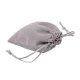 10Pcs Small Grey Velvet Bag 9x12cm Jewelry Packaging Bags