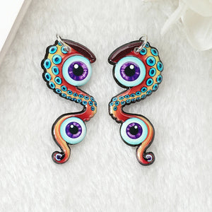 10Pcs Space Trip Charms Acrylic Astronaut Jewlery Findings 45*24 MM