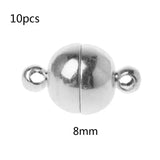 10Pcs Stainless Steel Magnetic Buckle Jewelry Accessories