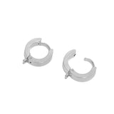 10Pcs Stainless Steel Ear Stud Hooks Round Ear Post DIY Punk Earring Accessory