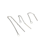 10Pcs Stainless Steel Tassel Chain Drop Dangle Earrings for Diy Jewelry