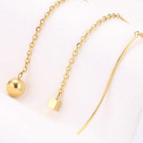 10Pcs Stainless Steel Long Earring Hook DIY Supplies