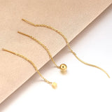 10Pcs Stainless Steel Long Earring Hook DIY Supplies