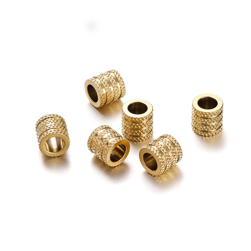 10Pcs Stainless Steel Spacer Beads for DIY Jewelry