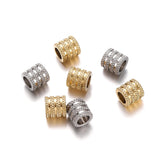 10Pcs Stainless Steel Spacer Beads for DIY Jewelry