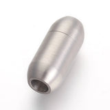 10Pcs Stainless Steel Magnetic Clasps Matte Style for Bracelet