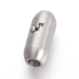 10Pcs Stainless Steel Magnetic Clasps Matte Style for Bracelet