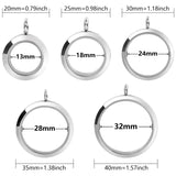 Stainless Steel Round Floating Locket Pendant for Women Jewelry Making
