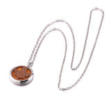 10Pcs Stainless Steel Walnut Aromatherapy Harmony Necklace