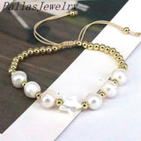 Adjustable Braided Rope Bracelet with Star Heart Shell Charm for Women