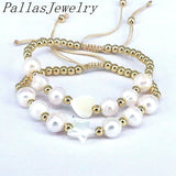 Adjustable Braided Rope Bracelet with Star Heart Shell Charm for Women