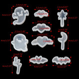 10Pcs Star Moon Ghost Elf Love Pendant Silicone Mold Resin Craft Tool